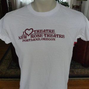 1970s New Rose Theater (Portland, Oregon) Single Stitch Shirt * Mens Large (44)